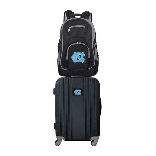 CLNCL108: NCAA UNC Tar Heels 2 PC ST Luggage / Backpack